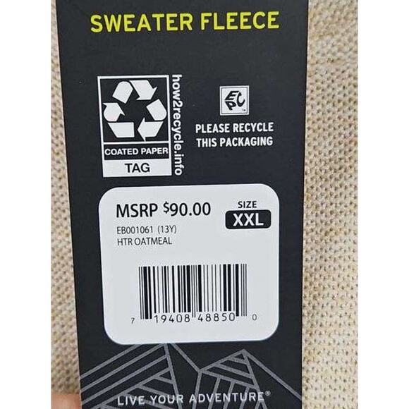 New Men's Eddie Bauer Fleece Sweater - Picture 3 of 4